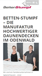 Mobile Screenshot of betten-stumpf.de